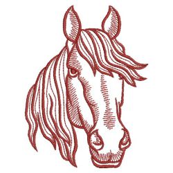 Redwork Horse(Md) machine embroidery designs