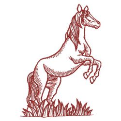 Redwork Horse 02(Sm) machine embroidery designs