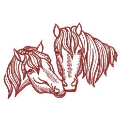 Redwork Horse 03(Md) machine embroidery designs