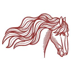 Redwork Horse 04(Md) machine embroidery designs