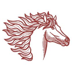 Redwork Horse 06(Lg) machine embroidery designs