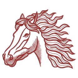 Redwork Horse 09(Lg)