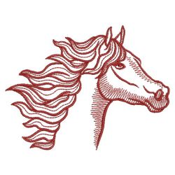 Redwork Horse 10(Md) machine embroidery designs