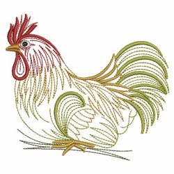 Vintage Rooster 03(Sm) machine embroidery designs