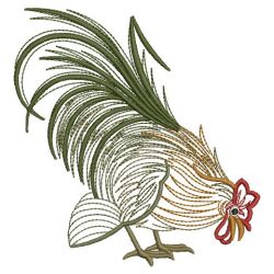 Vintage Rooster 06(Lg) machine embroidery designs