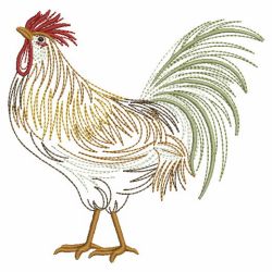 Vintage Rooster 07(Sm) machine embroidery designs