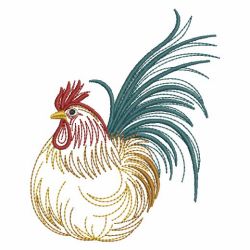 Vintage Rooster 10(Sm) machine embroidery designs