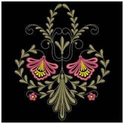 Jacobean Floral Spray 05(Md) machine embroidery designs