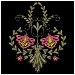 Jacobean Floral Spray 05(Md) machine embroidery designs