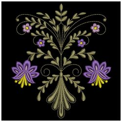 Jacobean Floral Spray 06(Md) machine embroidery designs