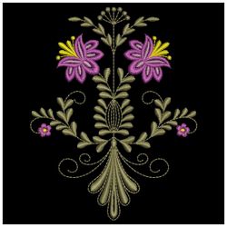 Jacobean Floral Spray 10(Md) machine embroidery designs