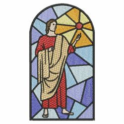 Stained Glass Jesus 04(Lg) machine embroidery designs