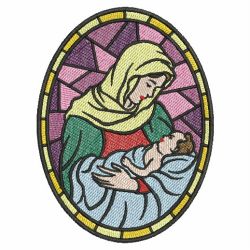 Stained Glass Jesus 06(Lg) machine embroidery designs