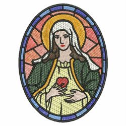 Stained Glass Jesus 10(Lg) machine embroidery designs