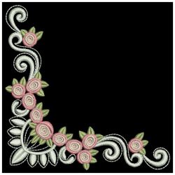 Bullion Rose Corners 09(Sm) machine embroidery designs