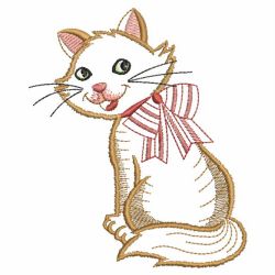 Vintage Playful Cat 05(Sm) machine embroidery designs