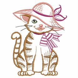 Vintage Playful Cat 08(Sm) machine embroidery designs