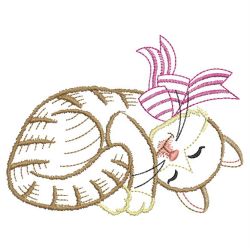 Vintage Playful Cat 10(Sm) machine embroidery designs