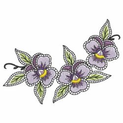 Fantasy Pansies 01(Md) machine embroidery designs