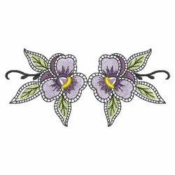 Fantasy Pansies 03(Md) machine embroidery designs