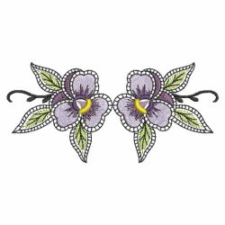 Fantasy Pansies 03(Lg) machine embroidery designs