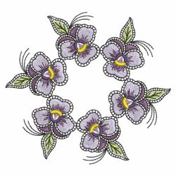 Fantasy Pansies 08(Md) machine embroidery designs