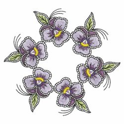 Fantasy Pansies 08(Sm) machine embroidery designs