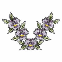 Fantasy Pansies 10(Md) machine embroidery designs