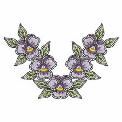 Fantasy Pansies 10(Lg) machine embroidery designs