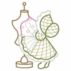 Vintage Sewing Sunbonnets 09(Md) machine embroidery designs