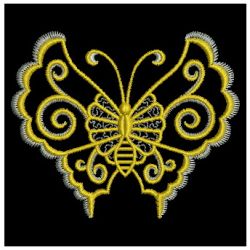 Golden Butterfly 03 machine embroidery designs