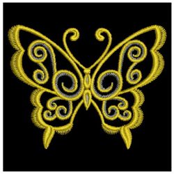 Golden Butterfly 06 machine embroidery designs