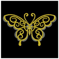 Golden Butterfly 07 machine embroidery designs
