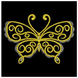 Golden Butterfly 08 machine embroidery designs
