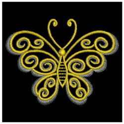 Golden Butterfly 09 machine embroidery designs