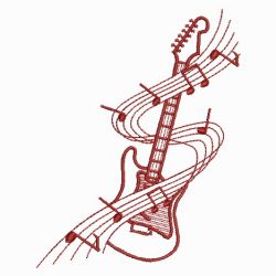 Redwork Music 02(Md) machine embroidery designs