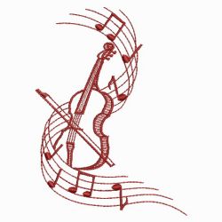 Redwork Music 07(Lg) machine embroidery designs