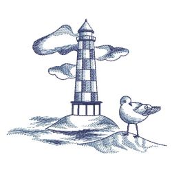 Toile Lighthouse Scene 03(Sm) machine embroidery designs