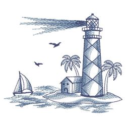 Toile Lighthouse Scene 07(Md) machine embroidery designs