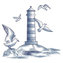 Toile Lighthouse Scene 08(Lg) machine embroidery designs