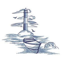 Toile Lighthouse Scene 09(Lg) machine embroidery designs