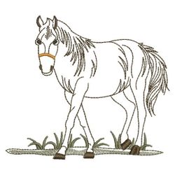 Vintage Horses 02(Md) machine embroidery designs