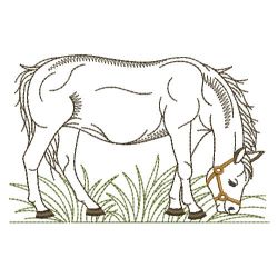 Vintage Horses 06(Sm) machine embroidery designs