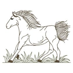 Vintage Horses 07(Lg) machine embroidery designs