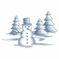 Toile Winter Scene(Md) machine embroidery designs