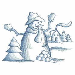 Toile Winter Scene 07(Lg) machine embroidery designs