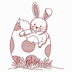 Redwork Easter Bunnies 08(Lg) machine embroidery designs