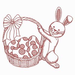Redwork Easter Bunnies 10(Md) machine embroidery designs