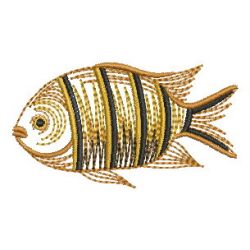 Vintage Tropical Fish 03(Sm) machine embroidery designs