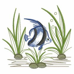 Vintage Tropical Fish 06(Lg) machine embroidery designs